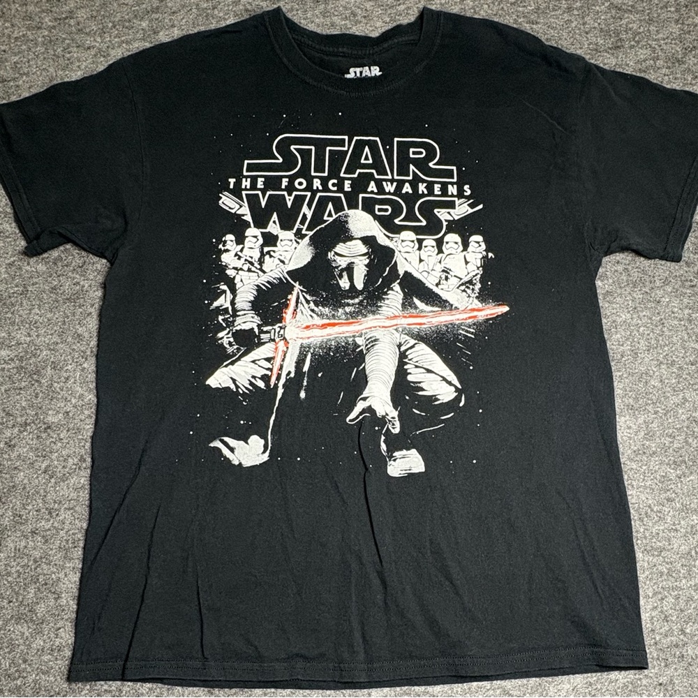 Men’s Star Wars “The Force Awakens” Black T-Shirt Size Large